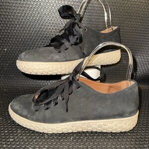 L'Amour Des Pieds  Black Leather Lace Up Zaheera Comfort Shoes Womens Size 6M